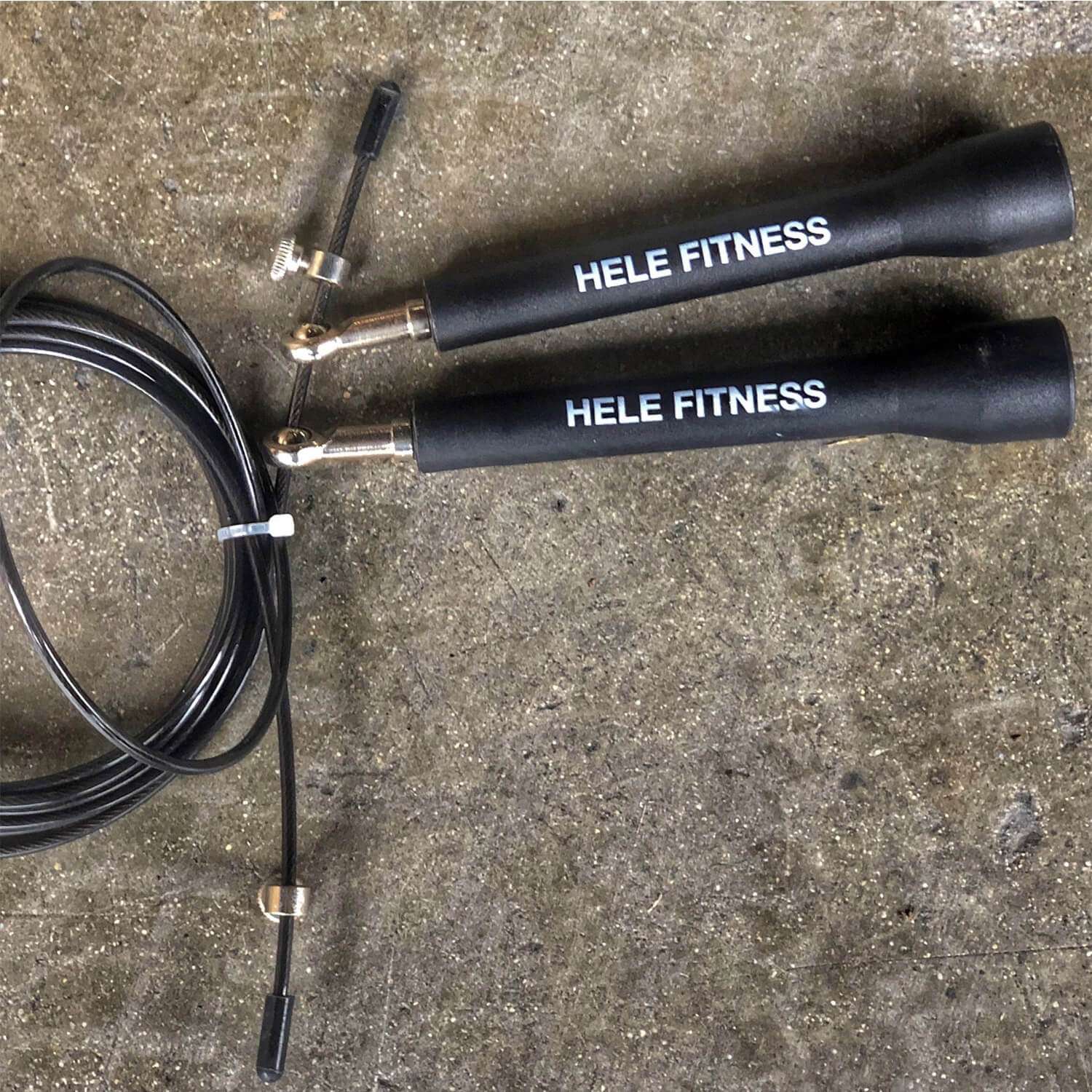 Jump rope store handles