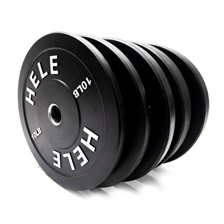 Black Bumper Plates Stack - 160 LB