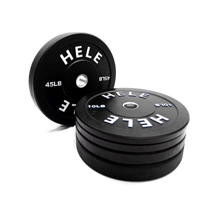 Black Bumper Plates Stack - 260 LB