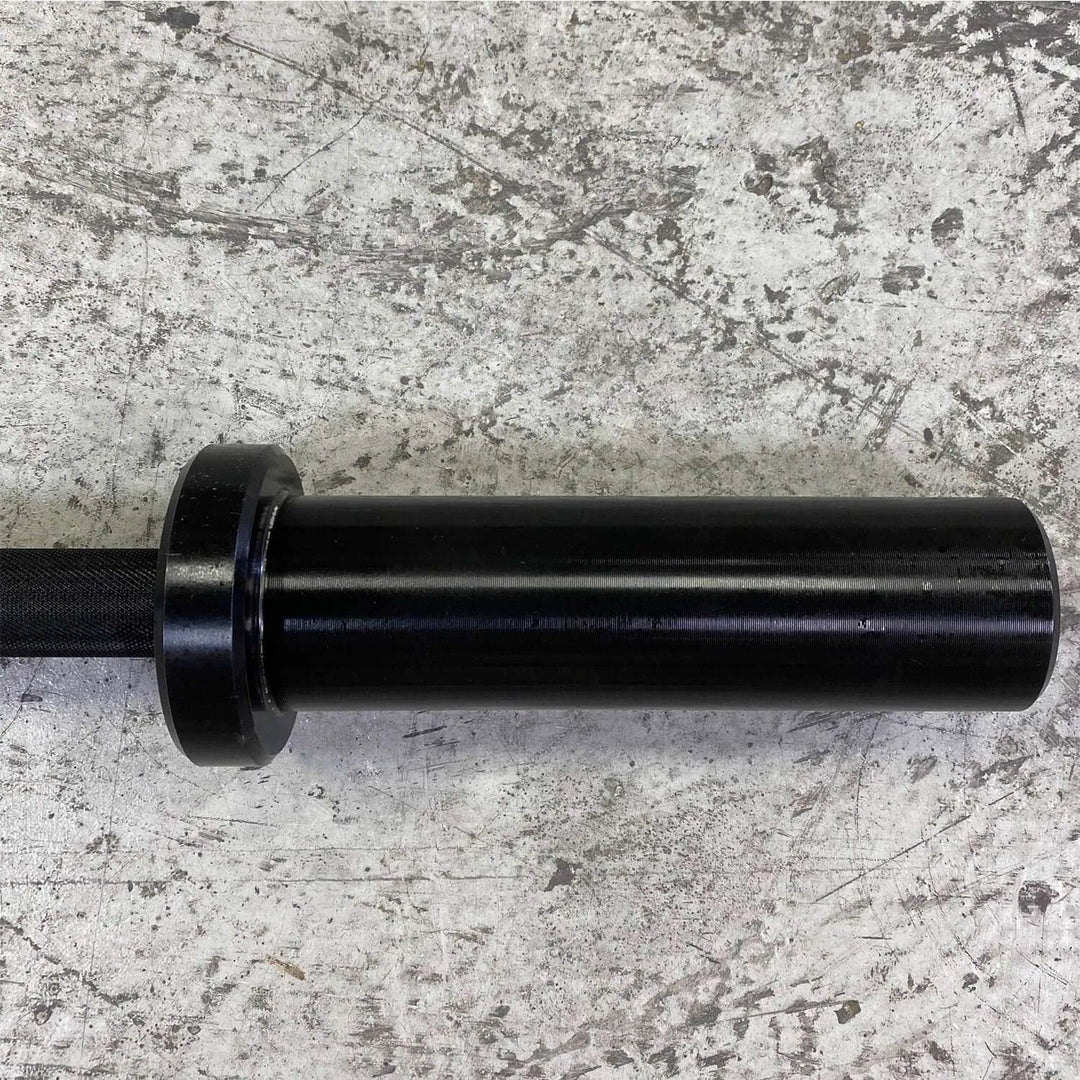 Training Black Chrome Barbell with Chrome Sleeves