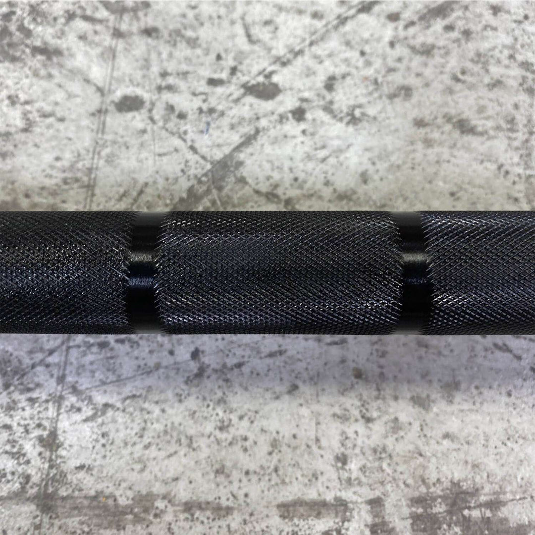 Training Black Chrome Barbell with Chrome Sleeves